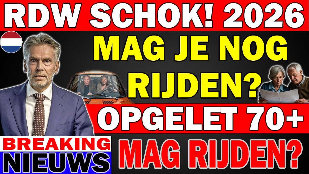 SCHOKERENDE RDW-UPDATE + Rijregels voor 70-plussers + Wijzigingen in 2026 ONTHULD 🚗⚠️