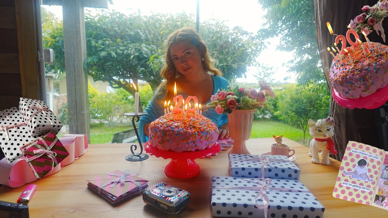 meu aniversário de 20 anos, journaling, fazendo meu bolo - vlog