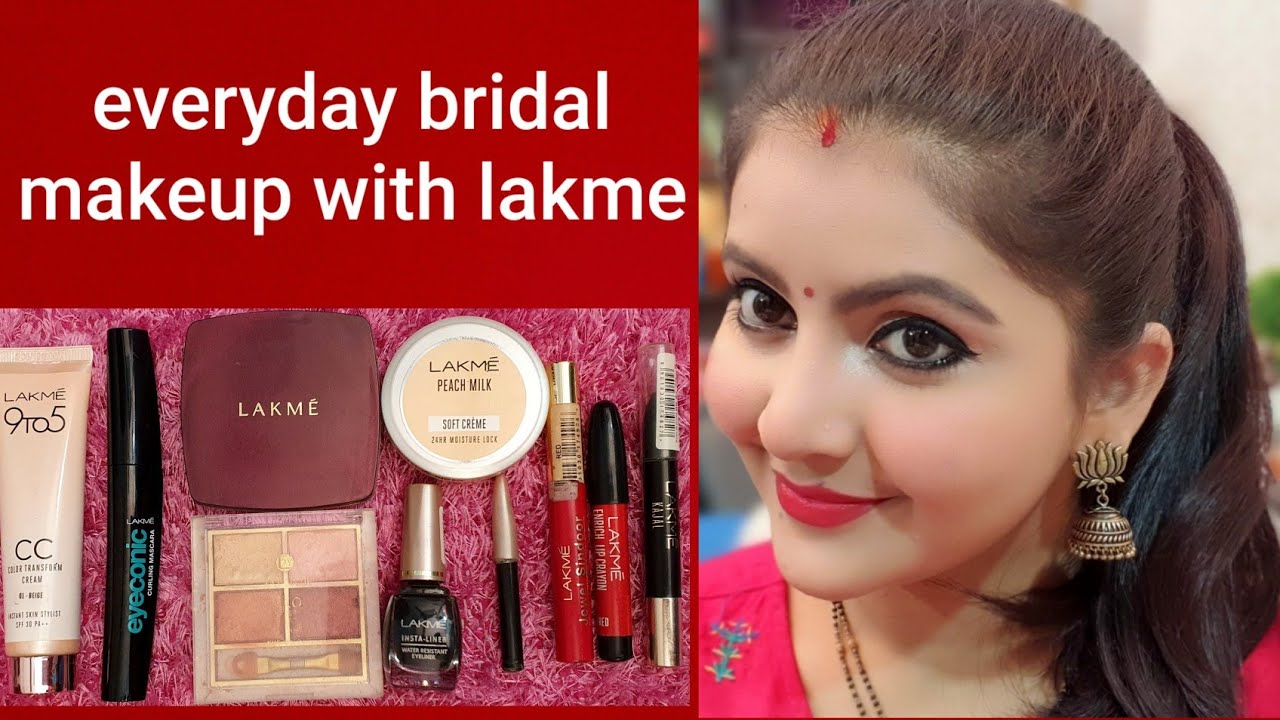 Everyday bridal makeup using 10 affordable lakme products only | RARA | रोज़ाना का मेकप कैसे करें |