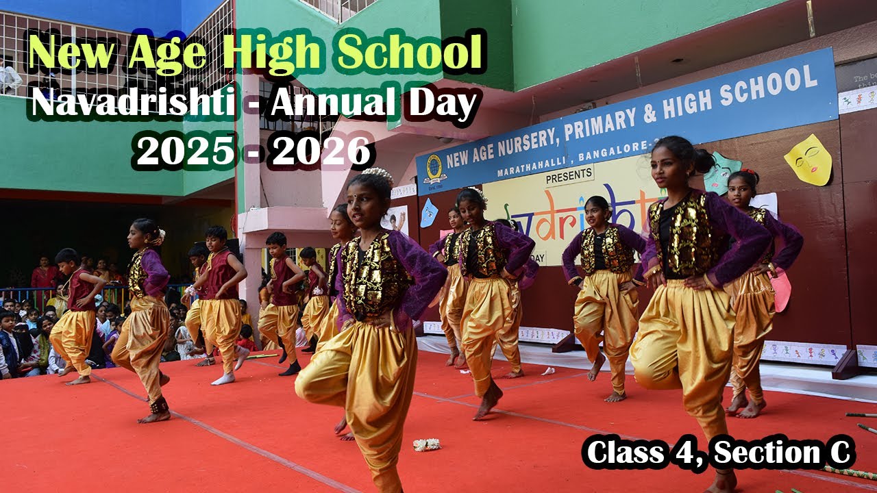 Class 4C - A Vibrant Dance Performance | New Age High School Annual Day 2025–26 | Navadrishti | 4K