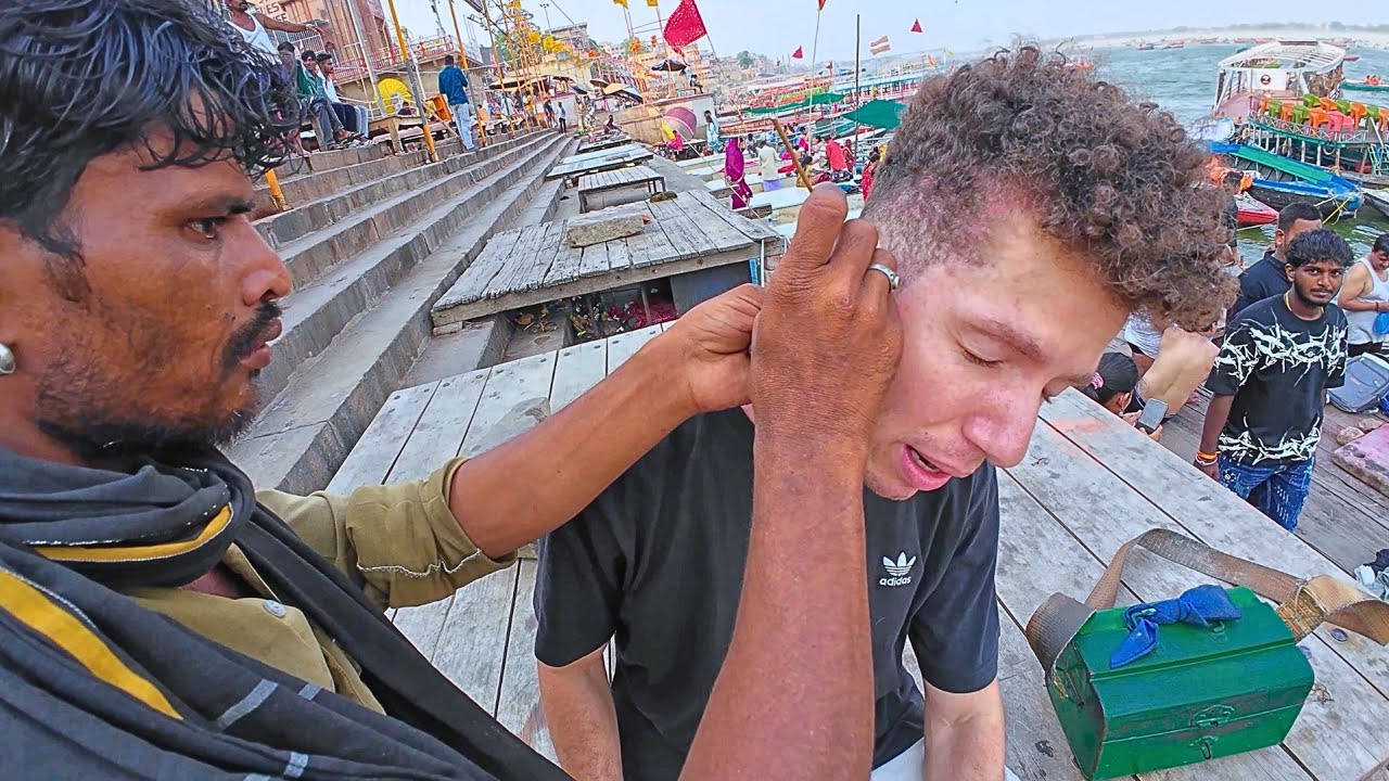 FIZ UMA ANGUSTIANTE LIMPEZA DE OUVIDO NAS RUAS DA ÍNDIA POR R$7