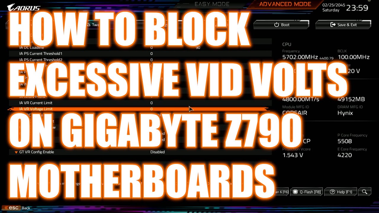 One setting to limit max core voltage on Gigabyte Z790/Z690 motherboards.