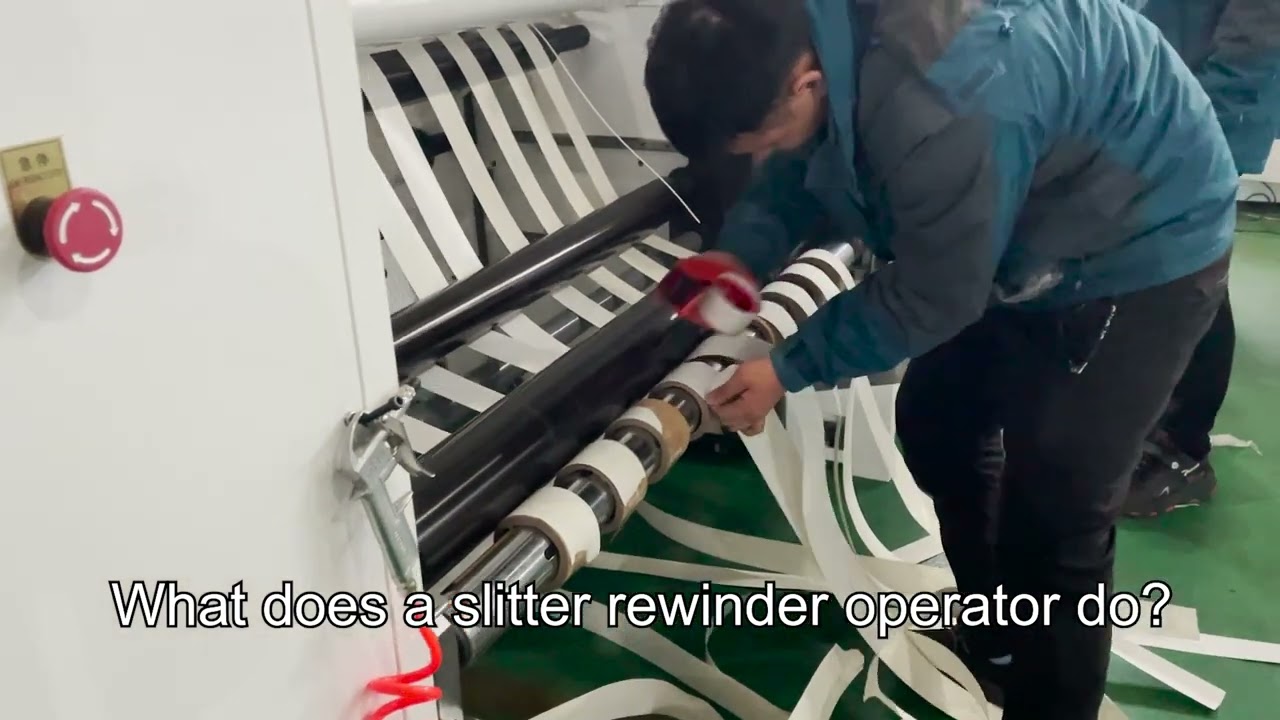 What does a slitter rewinder machine operator do?