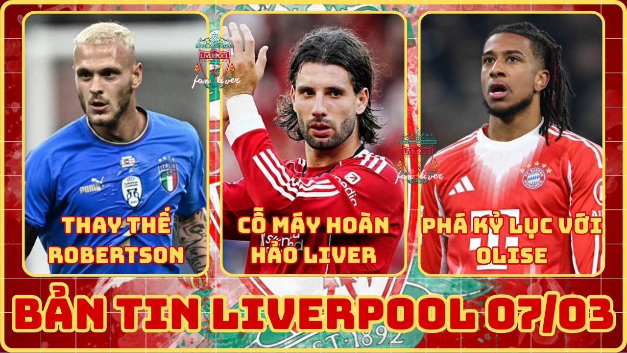 TIN LIVERPOOL 07/03: PHÁ KỶ LỤC CHUYỂN NHƯỢNG VÌ OLISE, DOMINIK CỔ MẢY HOÀN HẢO, MUỐN MUA DIMARCO