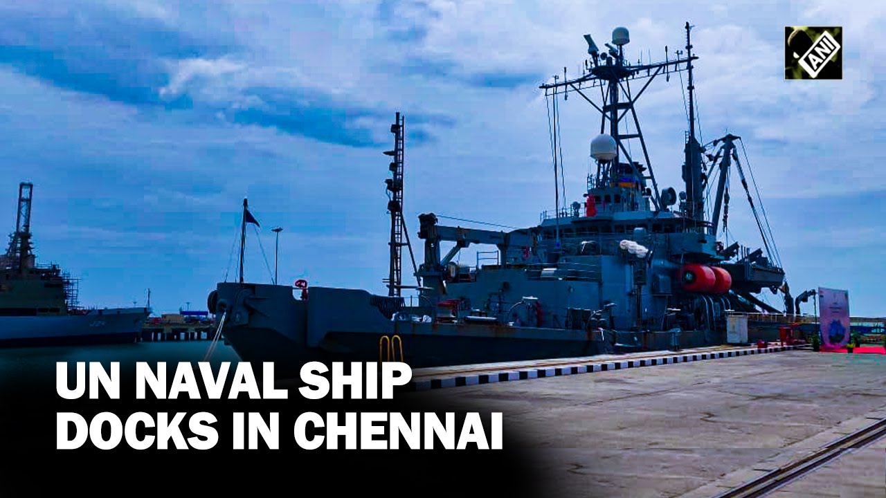 US Navy vessel Salvor docks in Chennai for maintenance