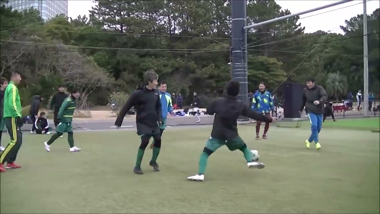 1試合目アップ②　第5回千葉県高校サッカーOBフェスティバル(夢フィールド/2026.01.11)