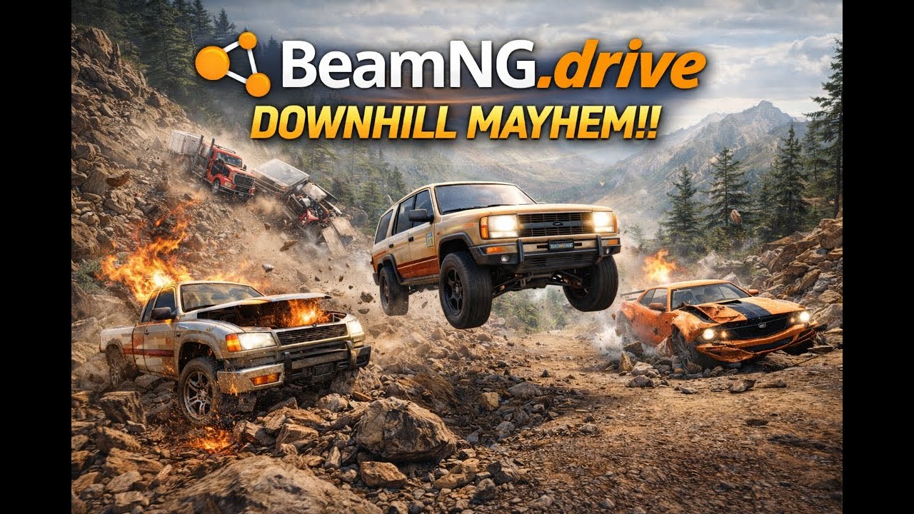BeamNG Drive DOWN HILL live