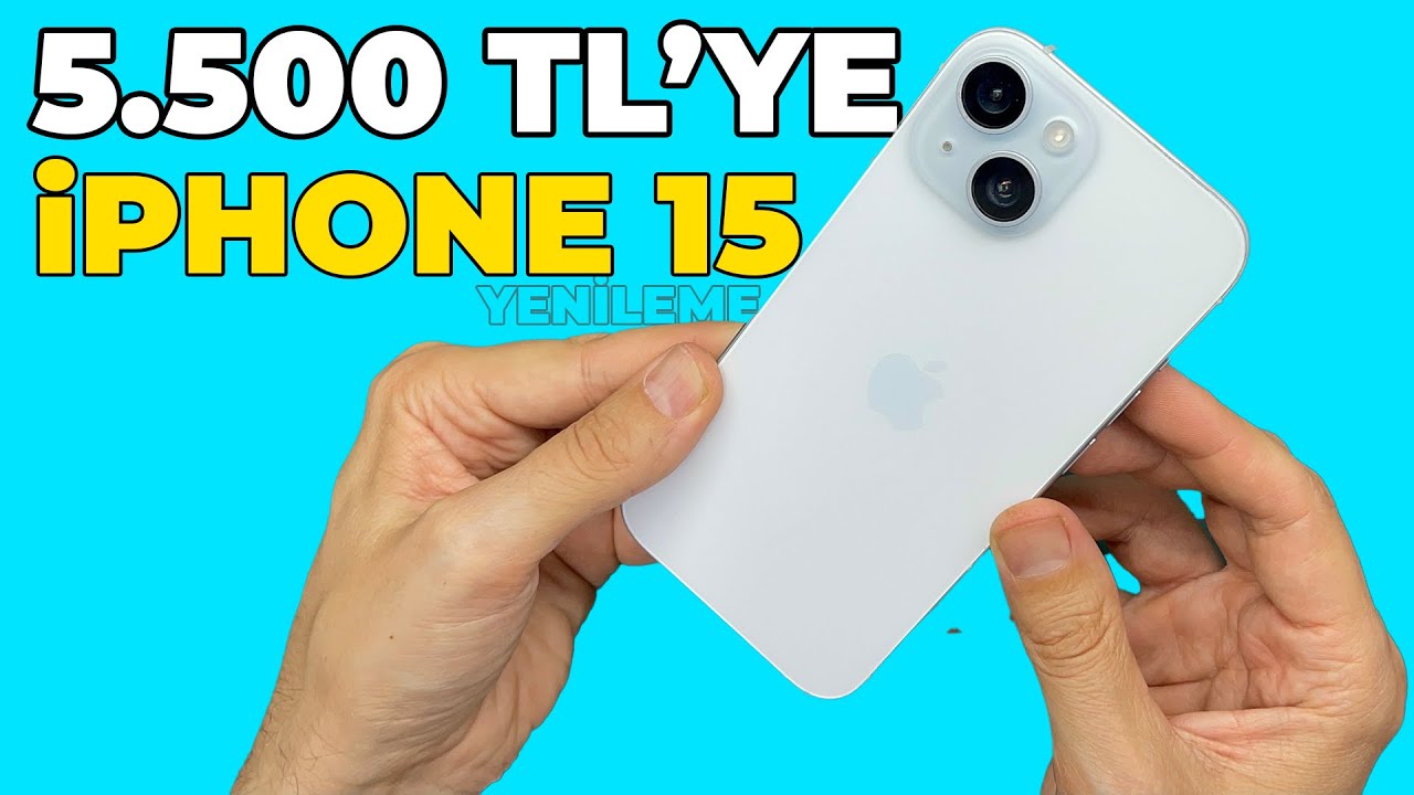 5.500 TL iPhone 15 Restorasyonu Tamir ve Ekran Yenileme