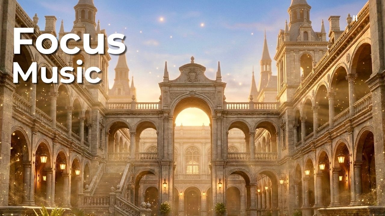3 Hour Deep Focus Music 👑 Royal Castle Study Ambience for Studying, Reading & Productivity
