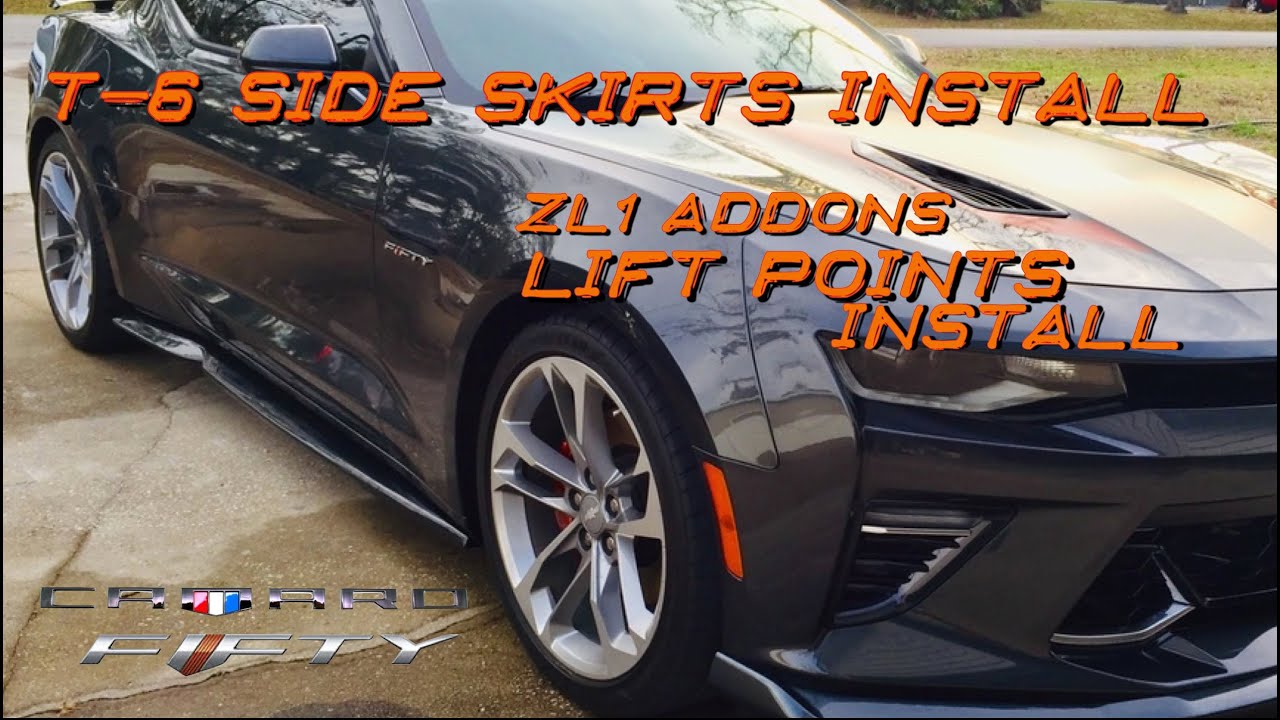 Side Skirts and Lift Points Install : CAMARO DIARIES Ep 1