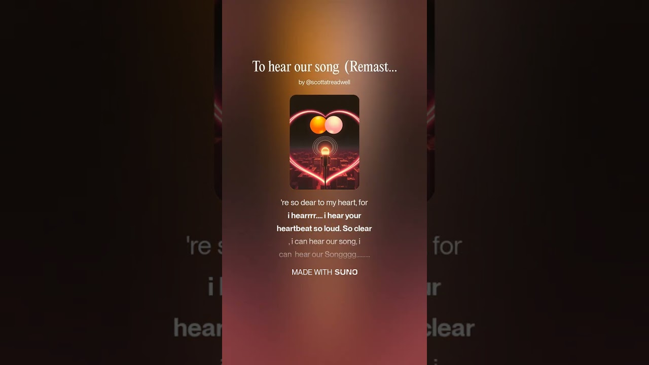 To hear our son.g