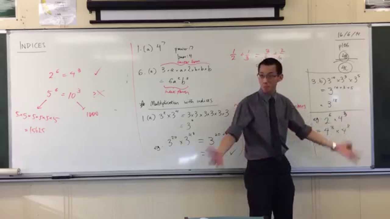 Multiplying terms with different bases: approaches that work vs. ones that don't