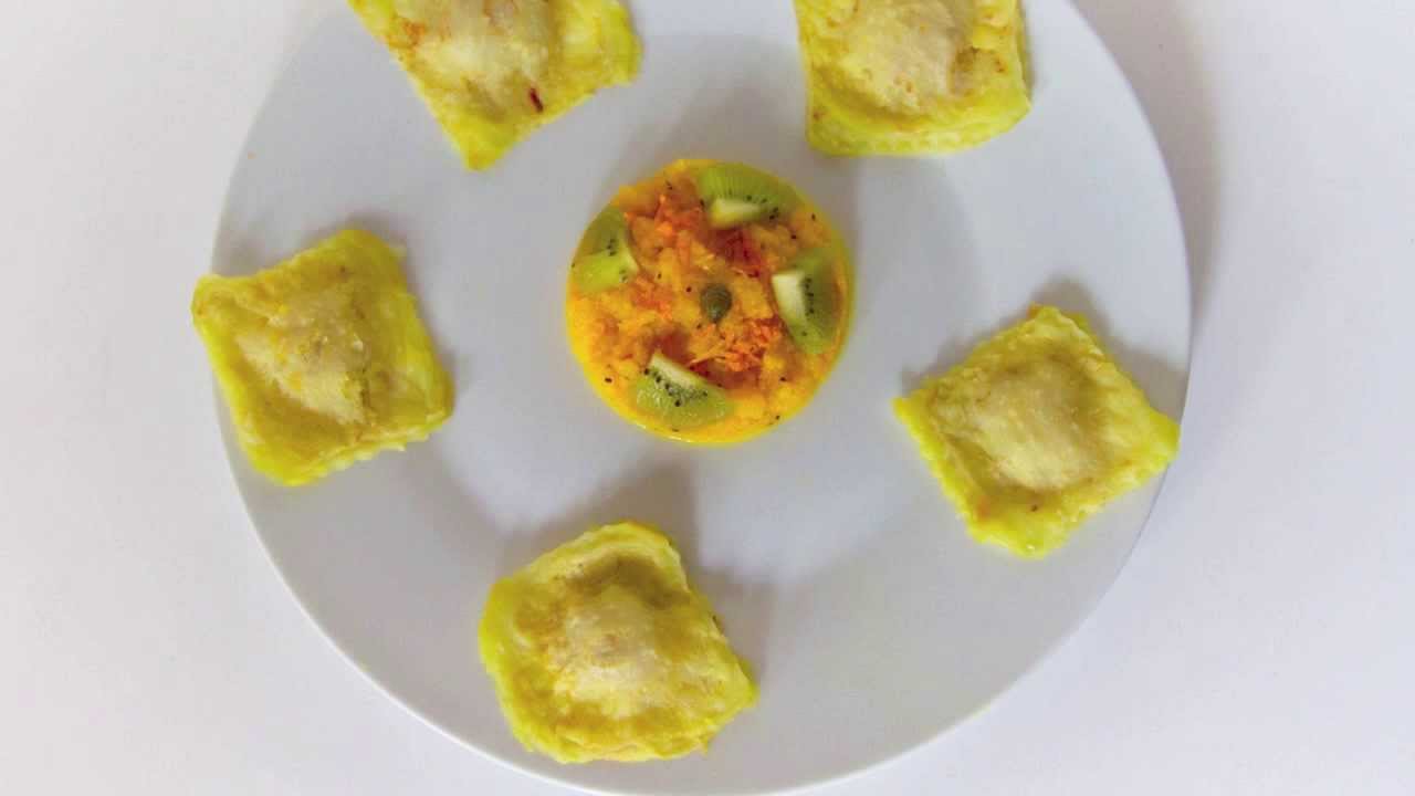 RAVIOLONI IN SALSA EDEN - Veg Raw Food - Solo Ortofrutta - Cucina BioEvolutiva