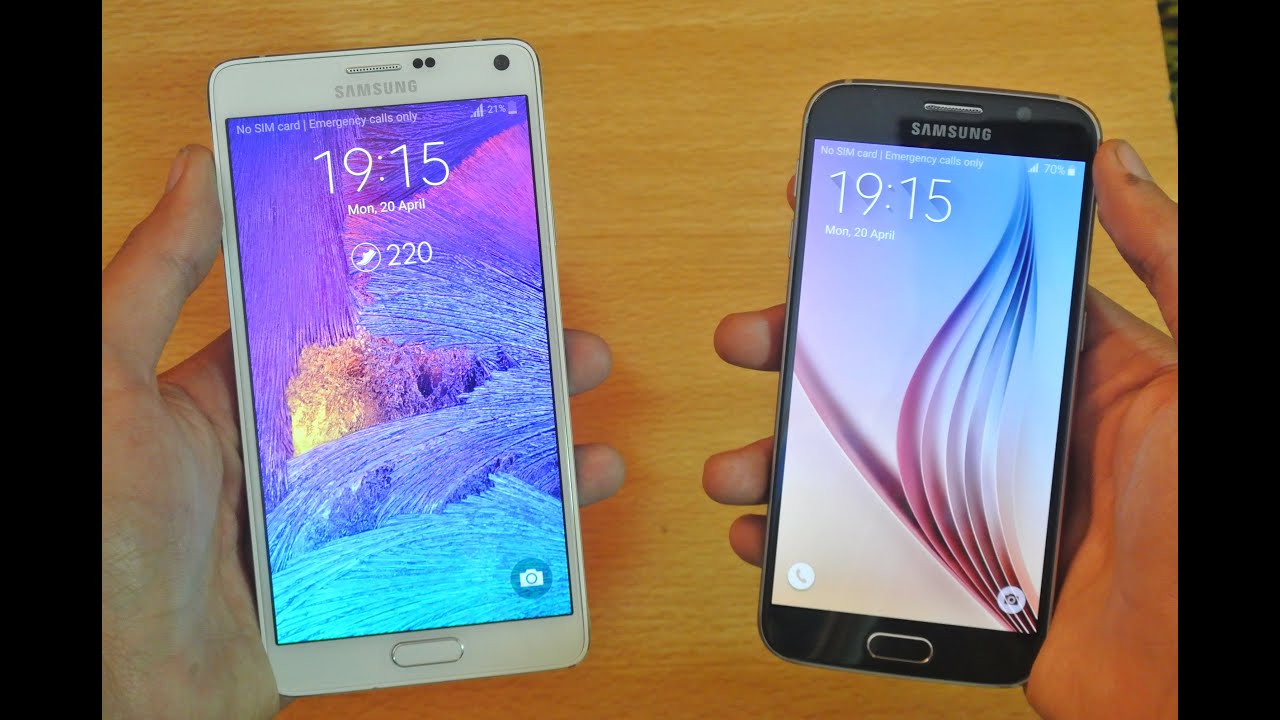 Samsung Galaxy S6 vs Samsung Galaxy Note 4 - Quick Speed Test HD