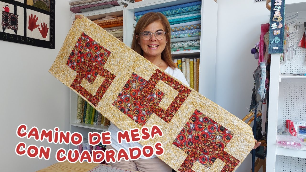 Camino de mesa con cuadrados | Patchwork | Andrea Miani