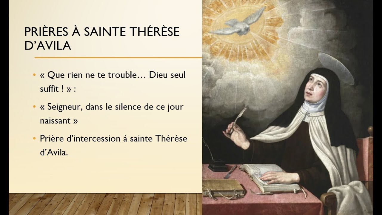 Prières à sainte Thérèse d'Avila