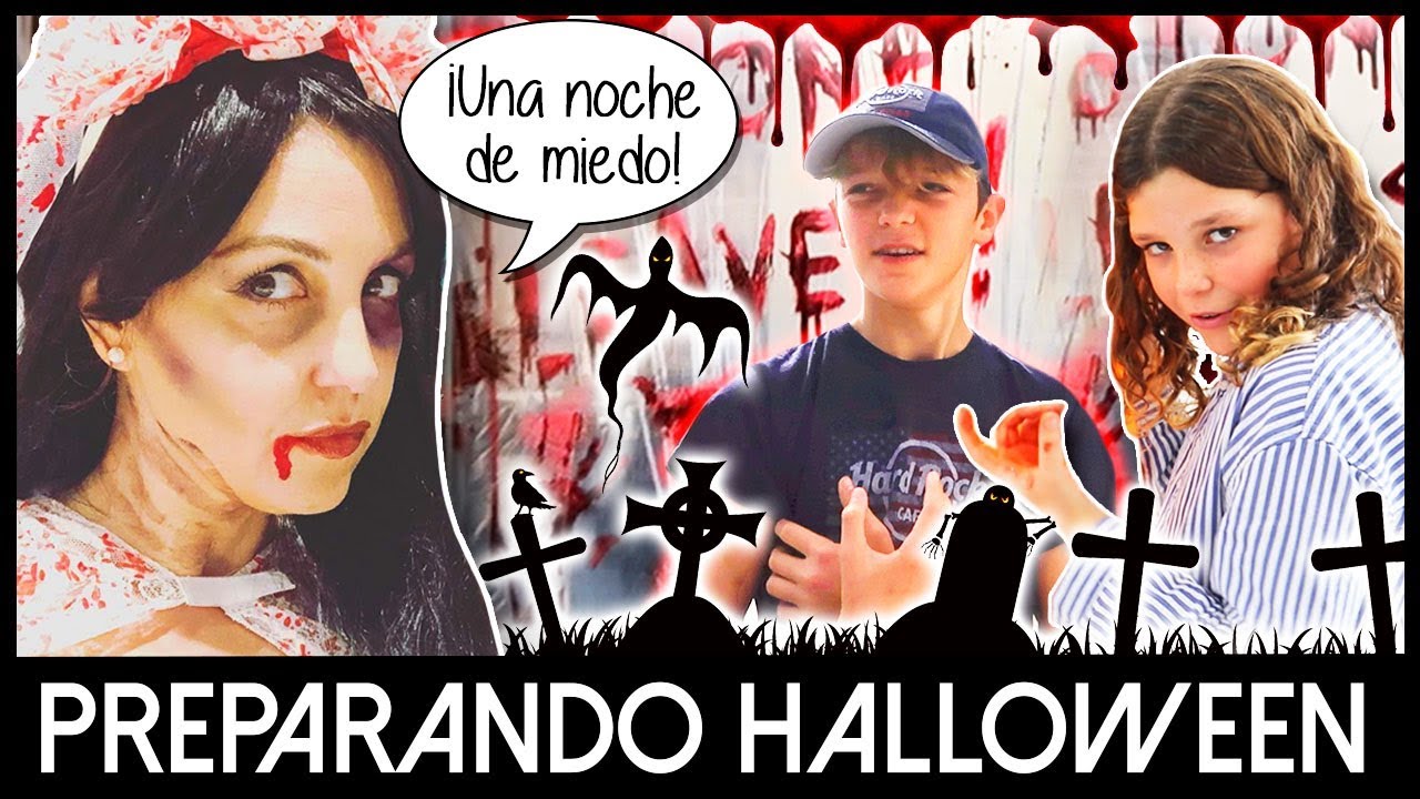 DECORAMOS la CASA para la FIESTA de HALLOWEEN de The CRAZY HAACKS  🎃 FIESTA de YOUTUBERS