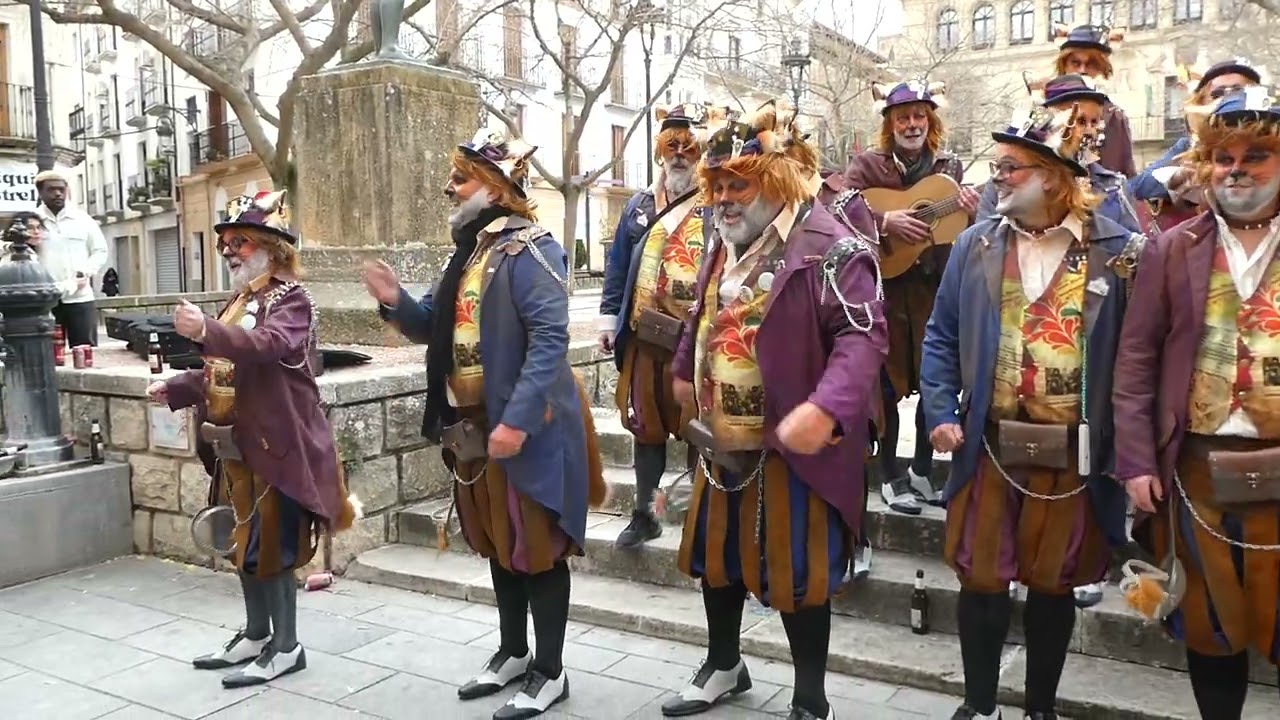 475 CARRUSEL DE AG. DE CARNAVAL DE ALCALA REAL EN PZA.   AYUNTAMIENTO-LA PILLERIA COMPARSA DE ALCALA