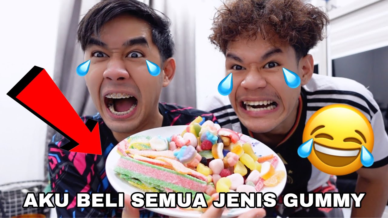 AKU BELI GUMMY SEKILO 😂 24 JAM MAKAN GUMMY DENGAN AFIQKENTANG 😝