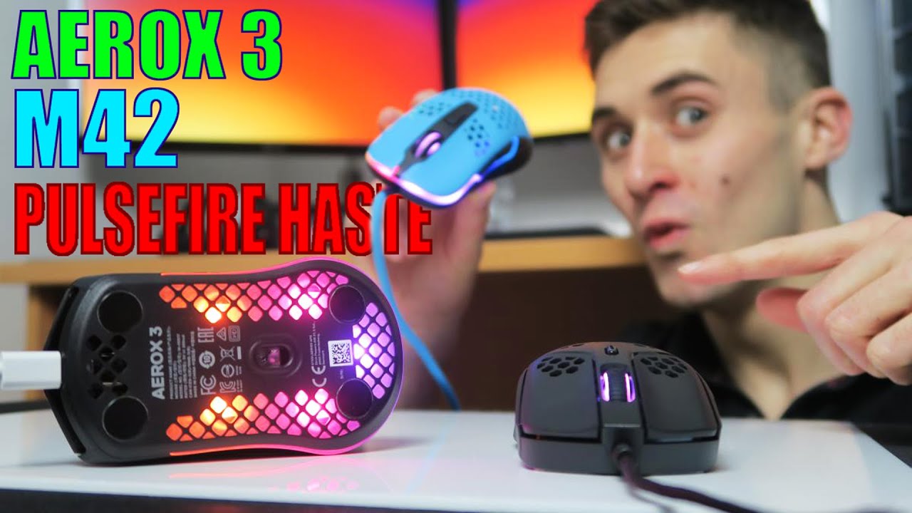 Aerox 3 vs PulseFire Haste vs Xtrfy M42 - The Best Lightweight mouse (Under $60)