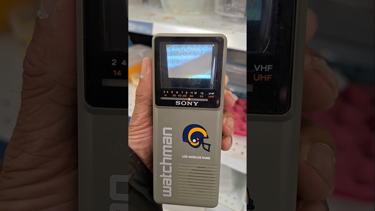 Vintage Sony Watchman handheld portable crt tv collectible 