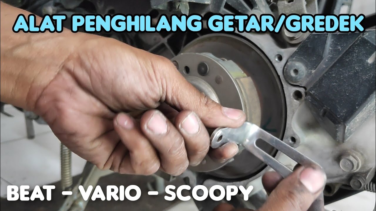 Alat penghilang getar/gredek saat tarikan awal motor beat