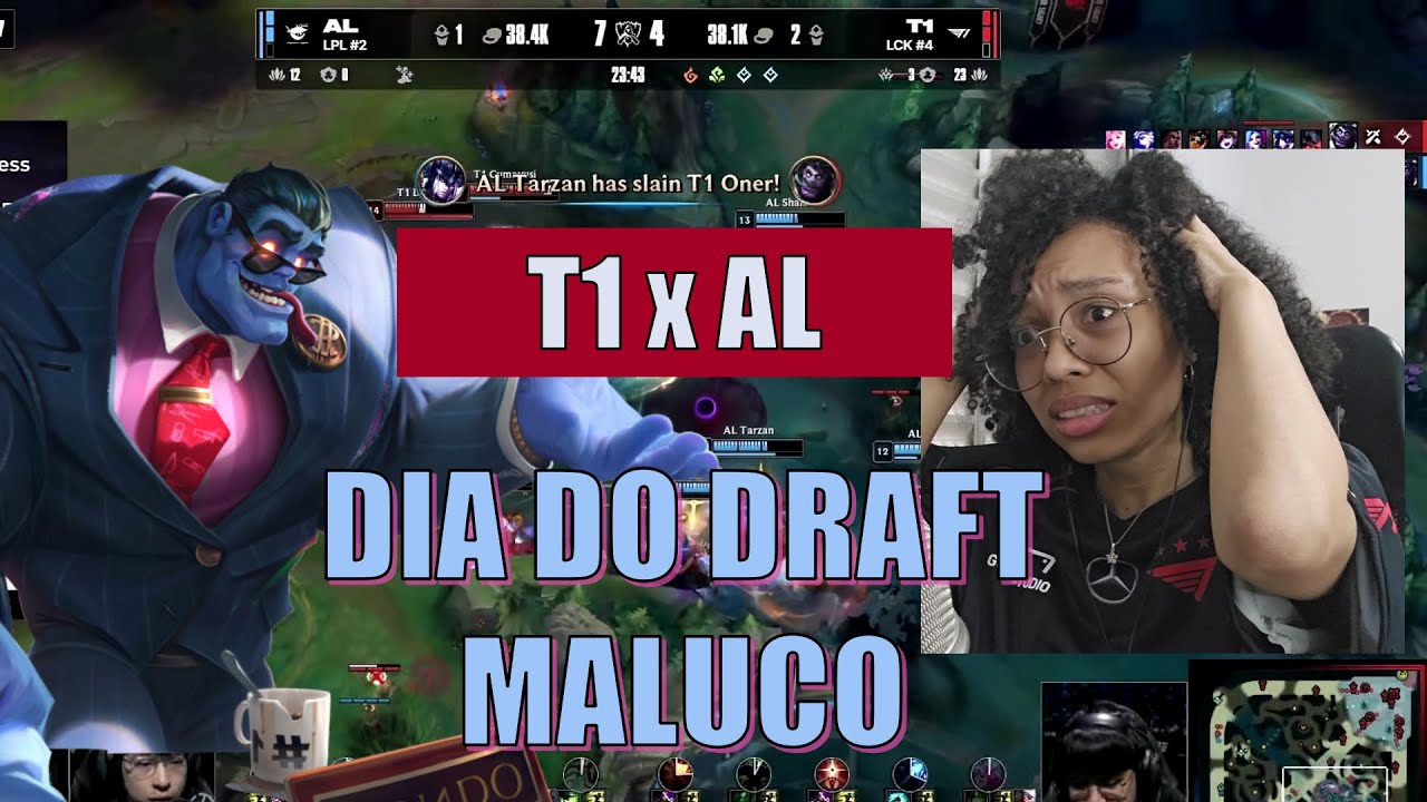 QUASE QUE DESMAIO - T1 x AL Worlds 2025 Reação