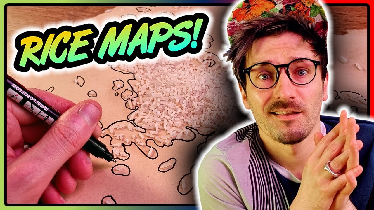 LETS EXPLORE!! | Drawing A Random Fantasy Map With RICE!?