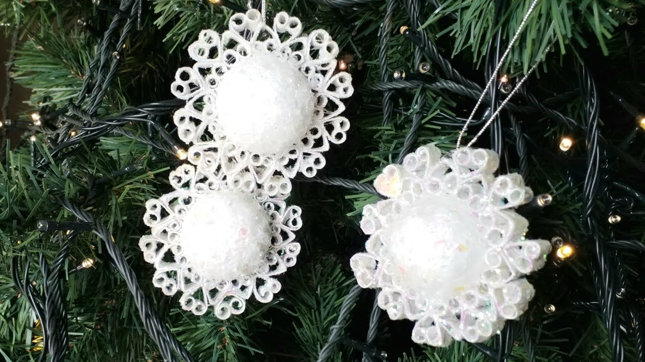 Pallina di Natale fai da te | Fiocco di neve | Diy Christmas decoration 2019