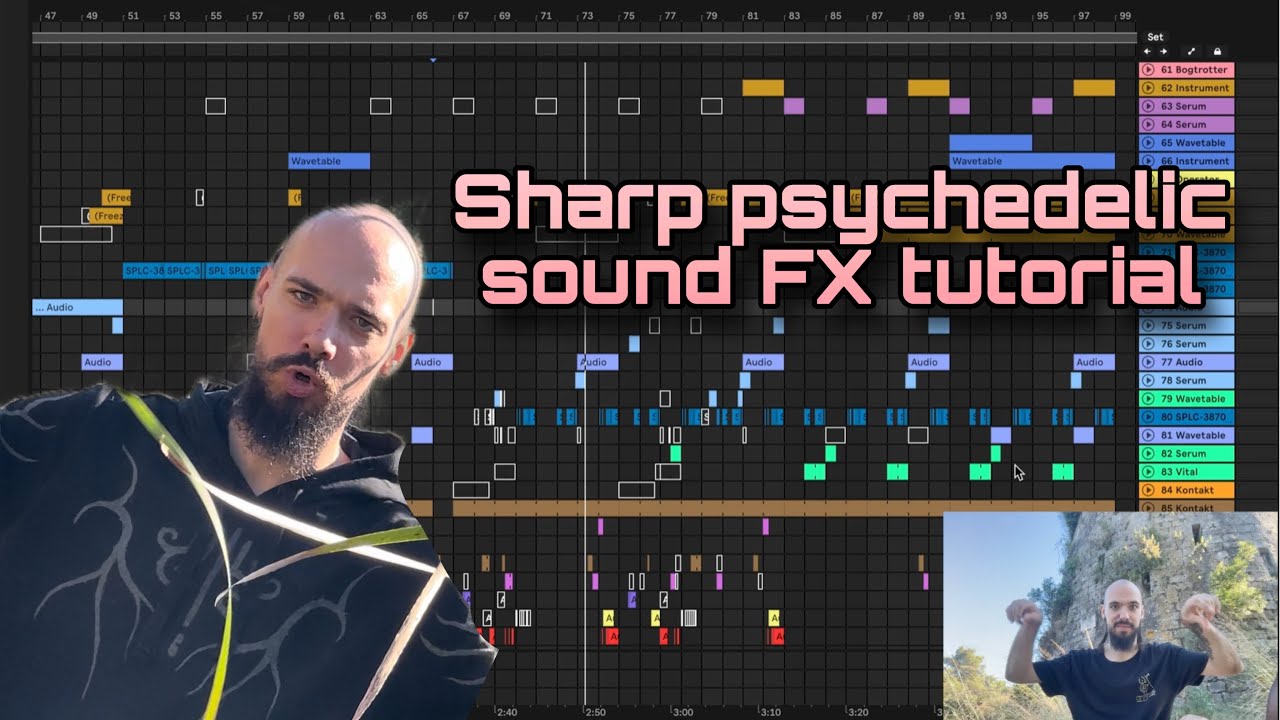 Sharp and punchy psychedelic sound FX in Ableton Live tutorial