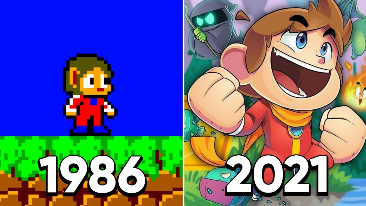 Evolution of Alex Kidd Games (1986-2021)