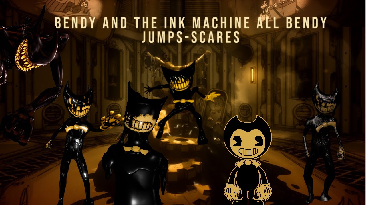 Bendy And The Ink Machine all Bendy Jump-Scares