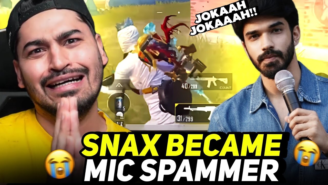 When Snax Became Mic Spammer For Joker😭 FUNNY HIGHLIGHT!🤣