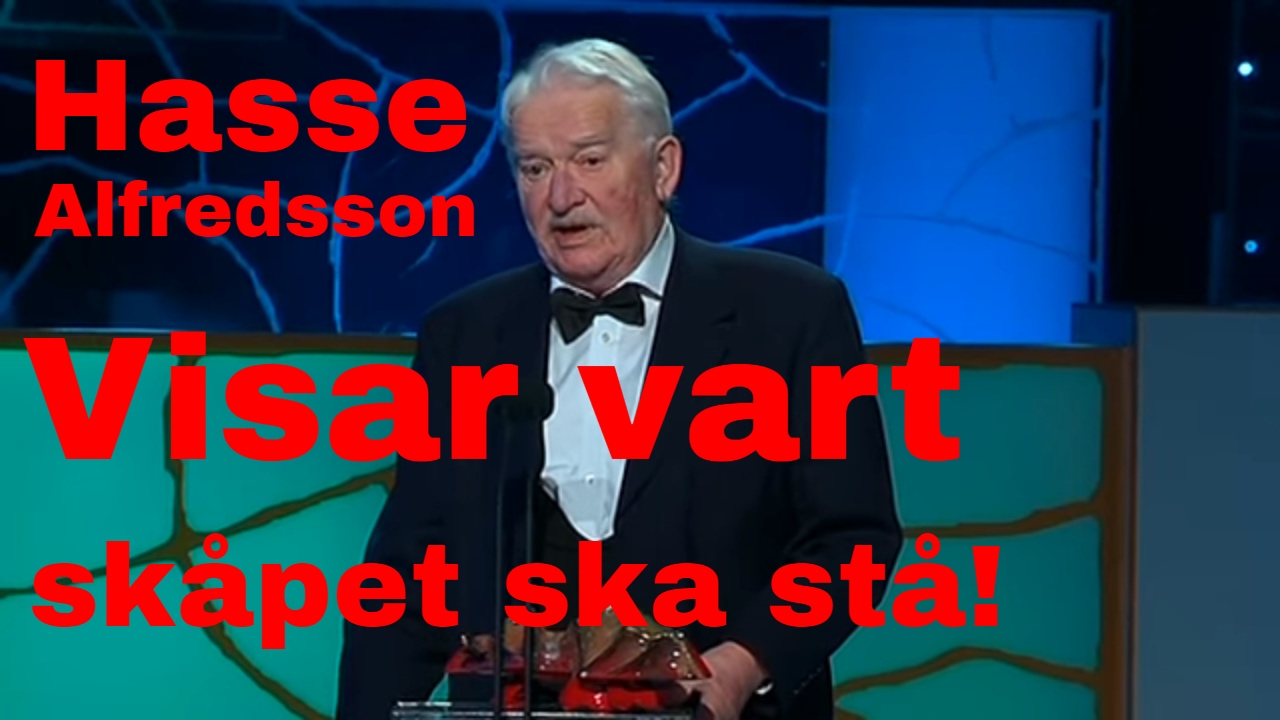 Hasse Alfredson - Tacktal under Guldbaggen 2013