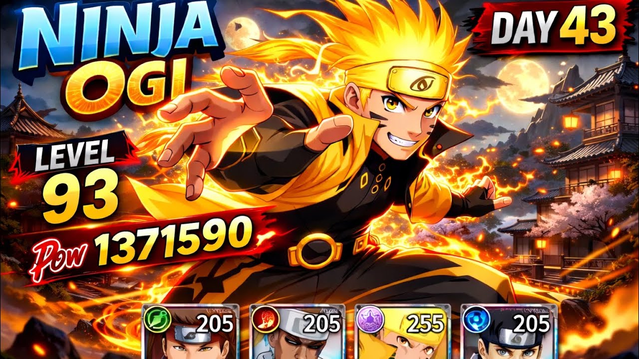 Day 43 Gameplay Ninja Ogi || Upgrade Power and Level Up
