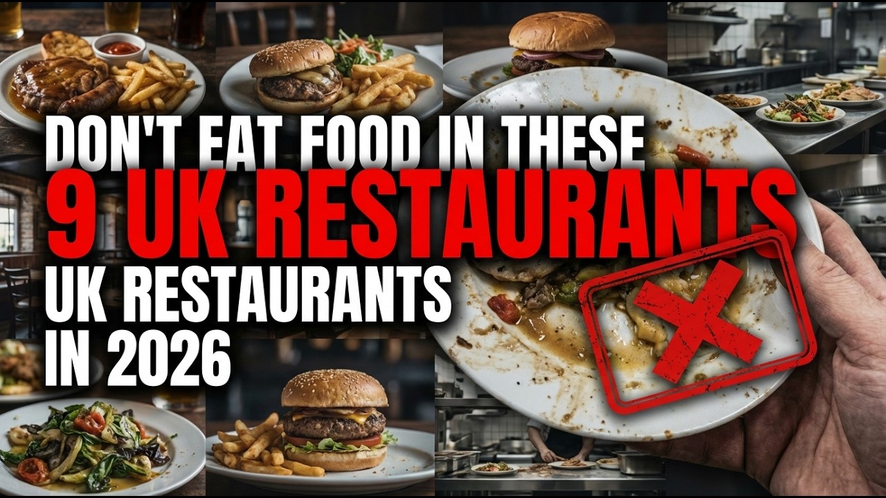Don't Eat Food in these 9 UK Restaurants in 2026