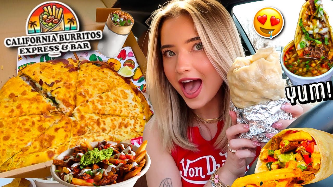 Eating CALIFORNIA BURRITOS RESTAURANT For The FIRST TIME! pizzabirria, carne asada fries & more!