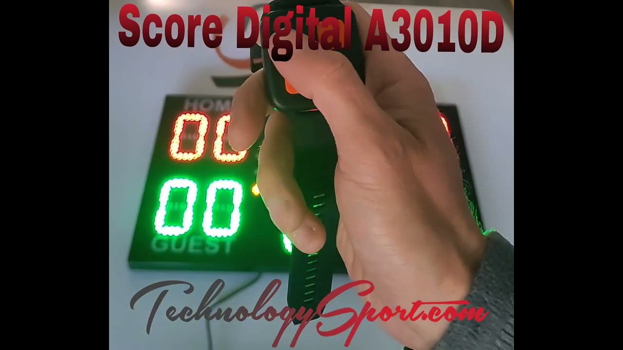 TechnologySport.com - Marcador digital tenis y padel. Dos relojes y mando. Batería de Litio.