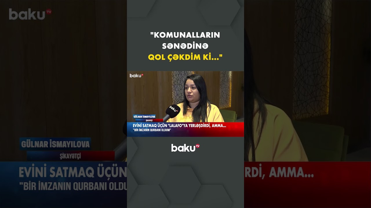 Evini satmaq istəyən qadın nə ilə &uuml;zləşdi? - Baku TV