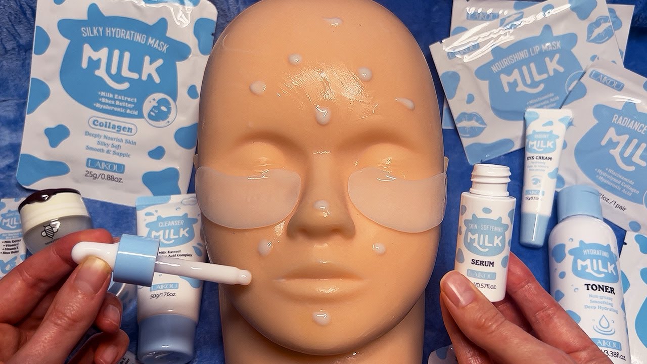 ASMR Skincare on Mannequin (Whispered)