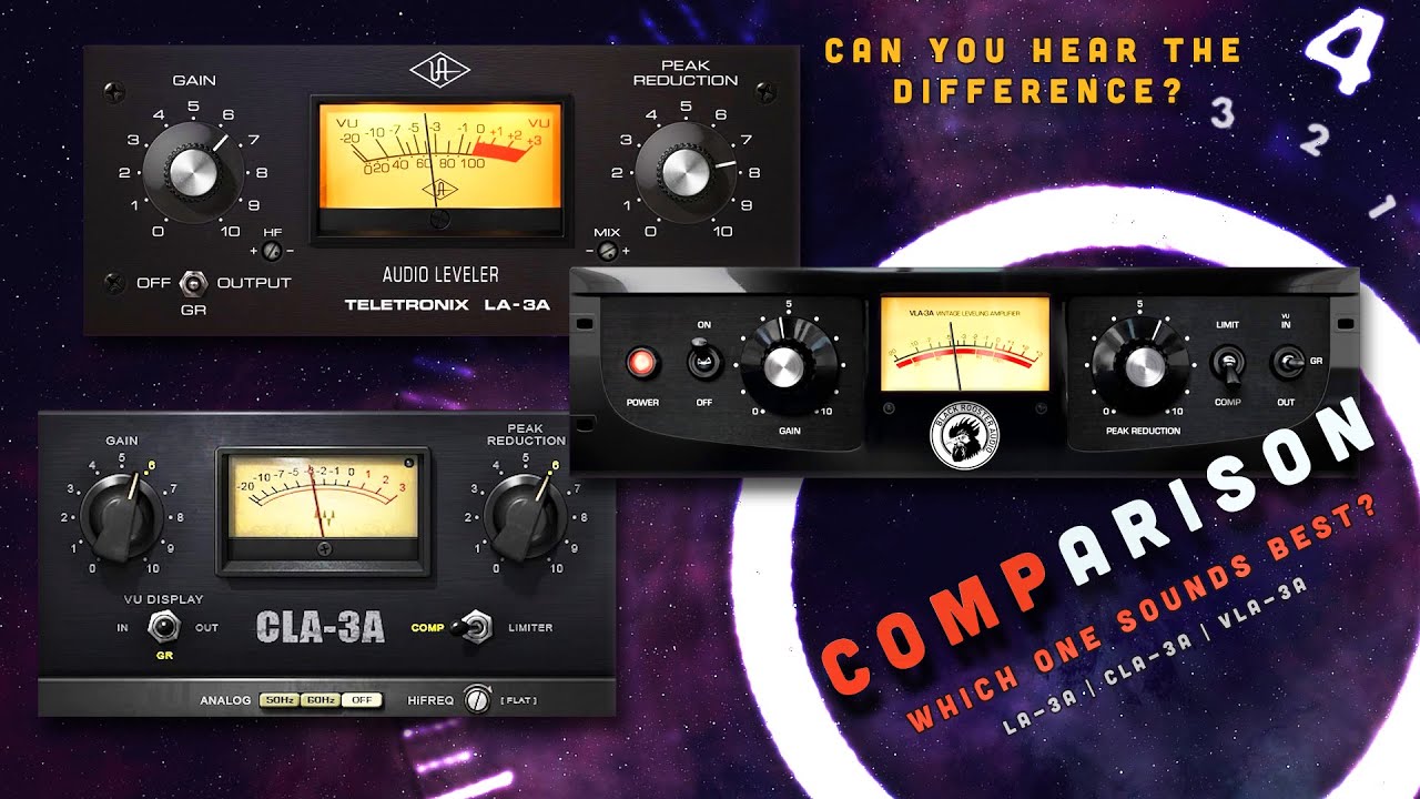 COMPARISON – LA-3A - VLA-3A - CLA-3A | Can you hear the difference?