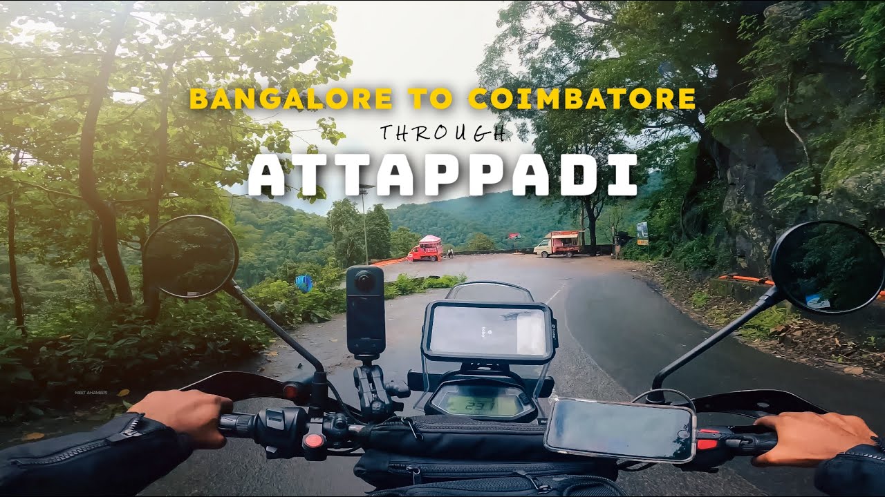 Epic 17-Hour Solo Adventure: Coimbatore to Bangalore via Attappadi | 450kms, 3 States, Monsoon route