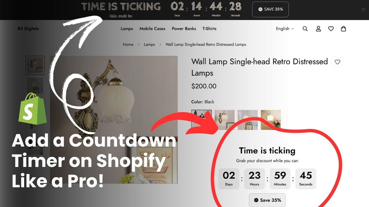 How to Add a Countdown Timer on Shopify Product Pages & Announcement Bar | Easy Tutorial 2025