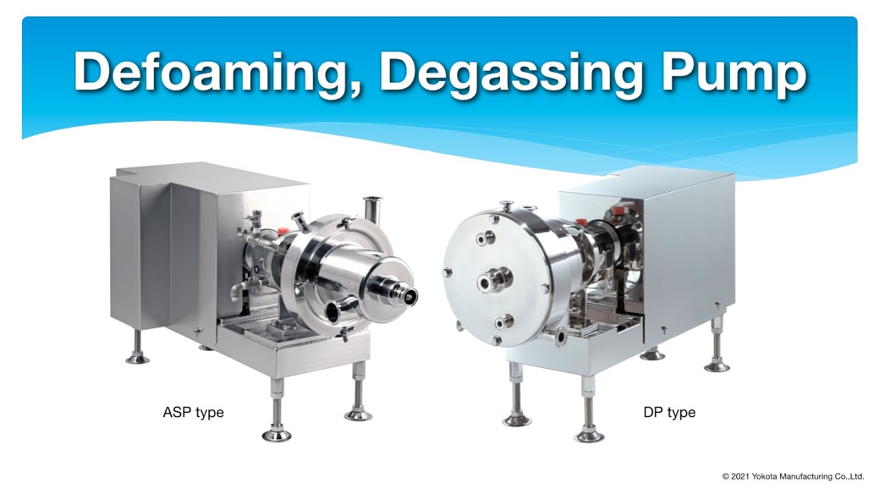 Defoaming, Degassing Pump