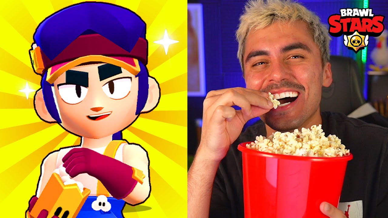 VOU COMER PIPOCA ATÉ LIBERAR O FANG... Brawl Stars!!