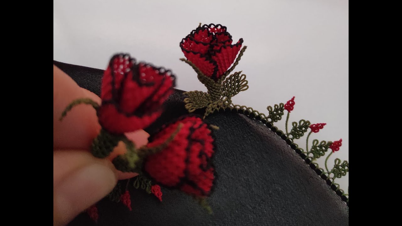 YAPIMI ÇOK KOLAY GÖSTERİŞLİ İĞNE OYASI GÜL YAPIMI NEEDLE LACE MODELS (2022)OYA ÖRNEKLERİ.#iğneoyası