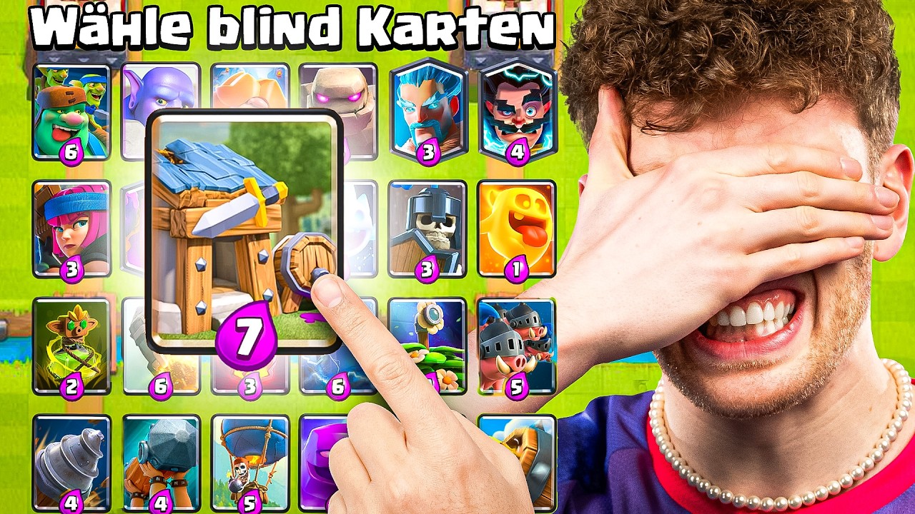 😱🤯BLIND KARTEN WÄHLEN, BIS ICH RAUSFLIEGE... (Sensation?!) | Clash Royale Deutsch