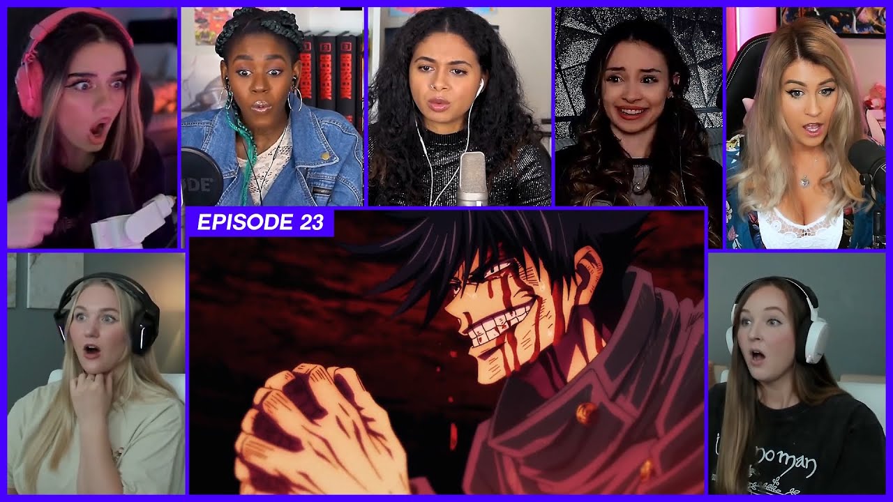 [GIRLS REACT] Fushiguro's Domain Expansion | JJK Ep 23 Girl Reaction Mashup
