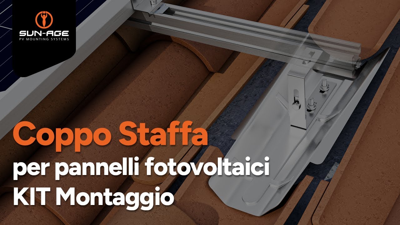 Sun-Age S.r.l. - Installazione Kit Coppo Staffa per pannelli fotovoltaici SENZA FORARE