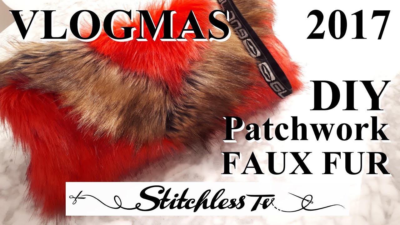 DIY sewing Patchwork Faux Fur